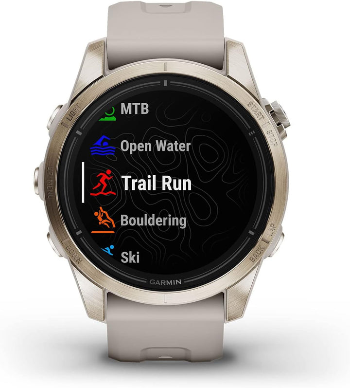 Garmin epix Pro (Gen 2) Sapphire Edition, 42 mm, Hochleistungs-Smartwatch, fortschrittliche Training