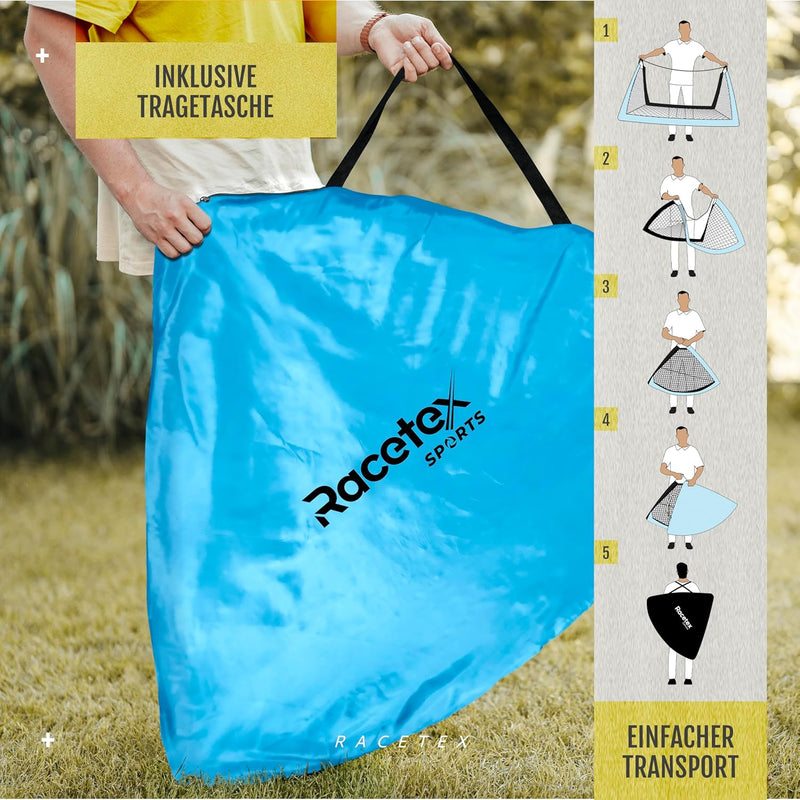 Racetex 2er Fussballtor Kinder Set - Fussball Tore inkl. nützlicher Tasche zum Transportieren - Vers
