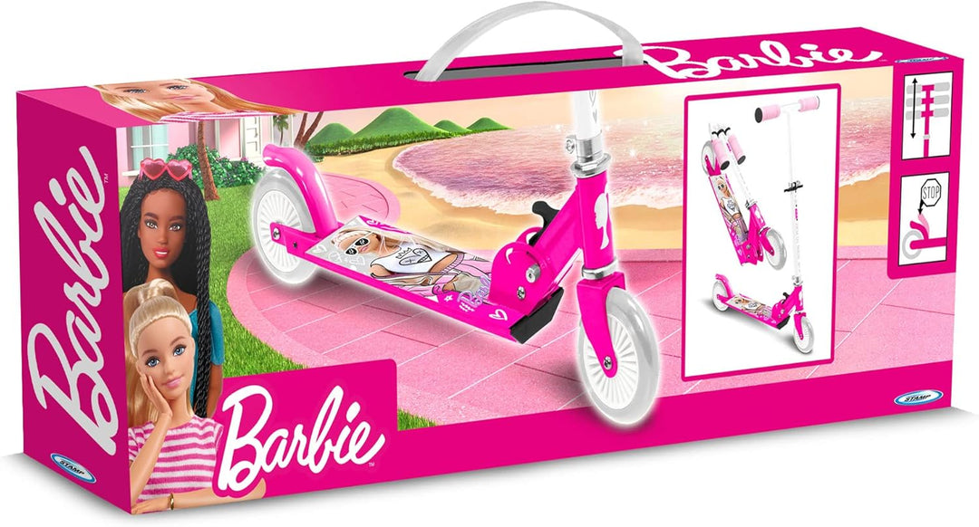 Stamp - Faltbarer Tretroller PINK BARBIE, PINK BARBIE