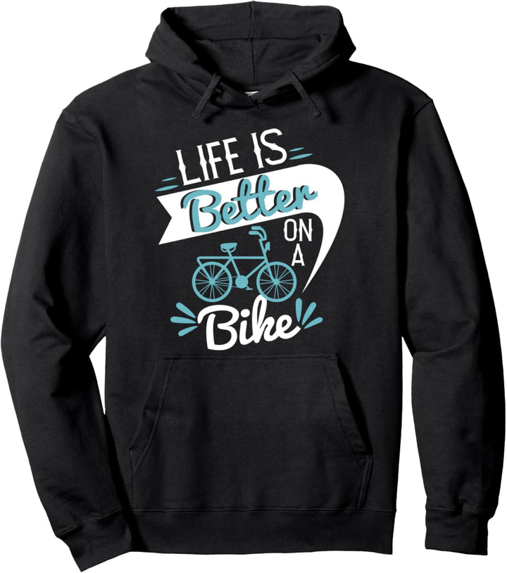 Bicycle Mountainbike Mountainbiker MTB Cyclist Biking Pullover Hoodie