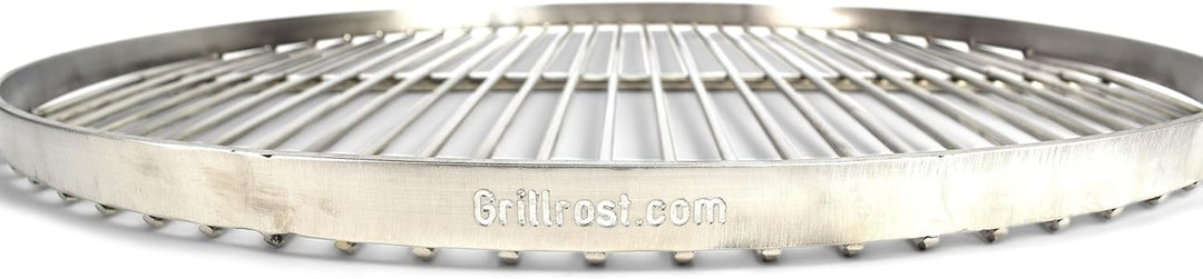 Grillrost RUND - 130cm aus Edelstahl - Handwerksprodukt - Made in Germany mit 3 Aufhängeösen Ø 130 c