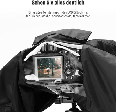 NEEWER Kamera Regenschutz, klein, strapazierfähiges Nylon, kompatibel mit Sony A7 A9 Canon 7D 5D Nik