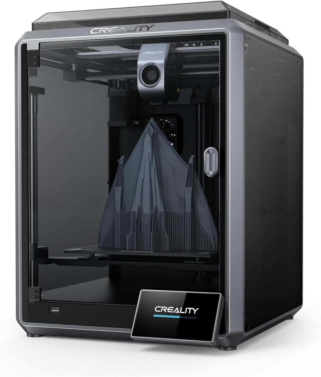 Creality 3D Drucker K1, 600mm/s Druckgeschwindigkeit, Doppel Lüfternkühlung, 2000mm/s² Beschleunigun