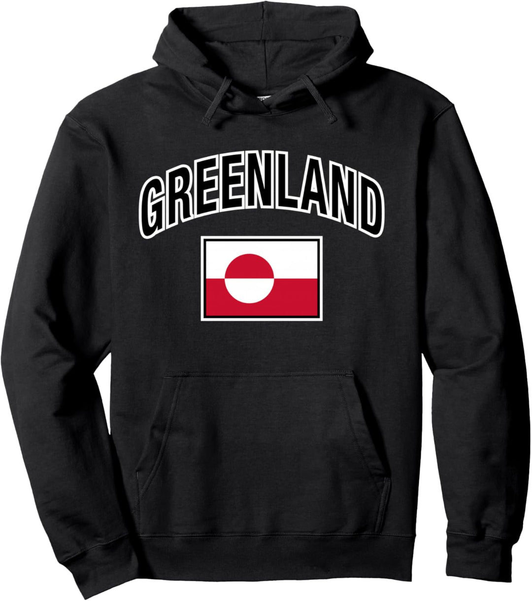 Grönland Flagge Proud Greenlander Pullover Hoodie