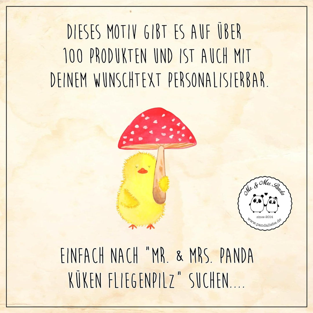 Mr. & Mrs. Panda Tablett Küken Fliegenpilz - Ostergeschenke, Osterdeko, Geschenk, Dekotablett, Oster