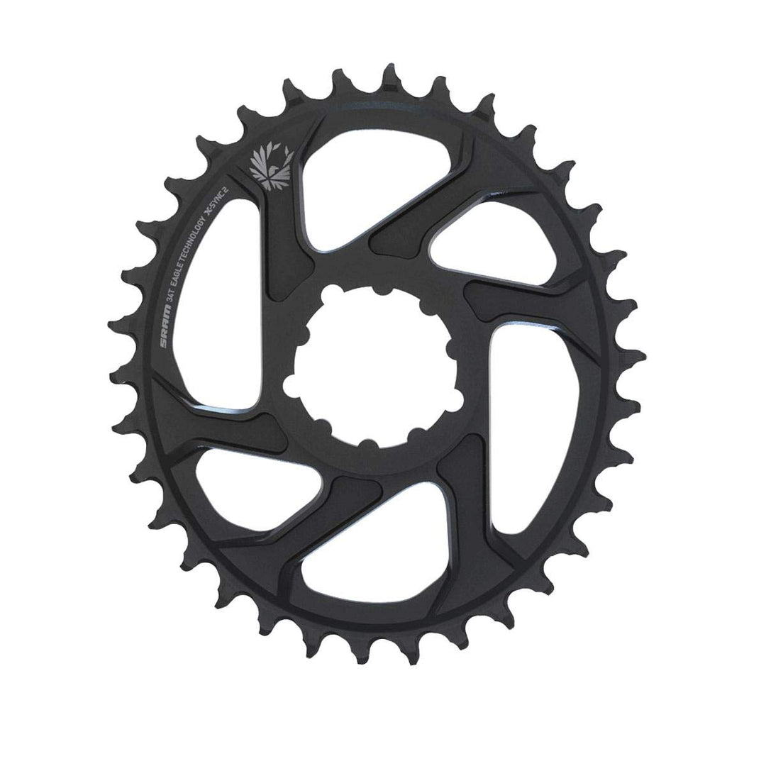 Sram X-Sync2 Eagle Boost Kettenblatt (34 Zähne | 12-Fach | Alu | Offset 3mm | DM) Schwarz, Schwarz