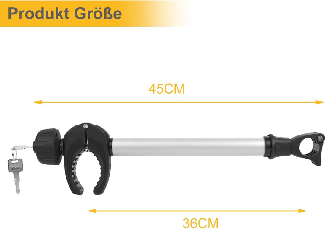 Rahmenhalter 1 Pack, 45cm Länge Abschliessbare Rahmenhalterung für Fahrradträge ，für U-Bügelrohr, 45