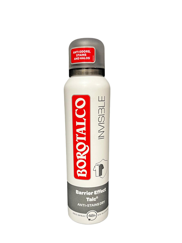 6x BOROTALCO ROBERTS deo spray deodorant Invisible 150 ml Anti Flecken spot 48h