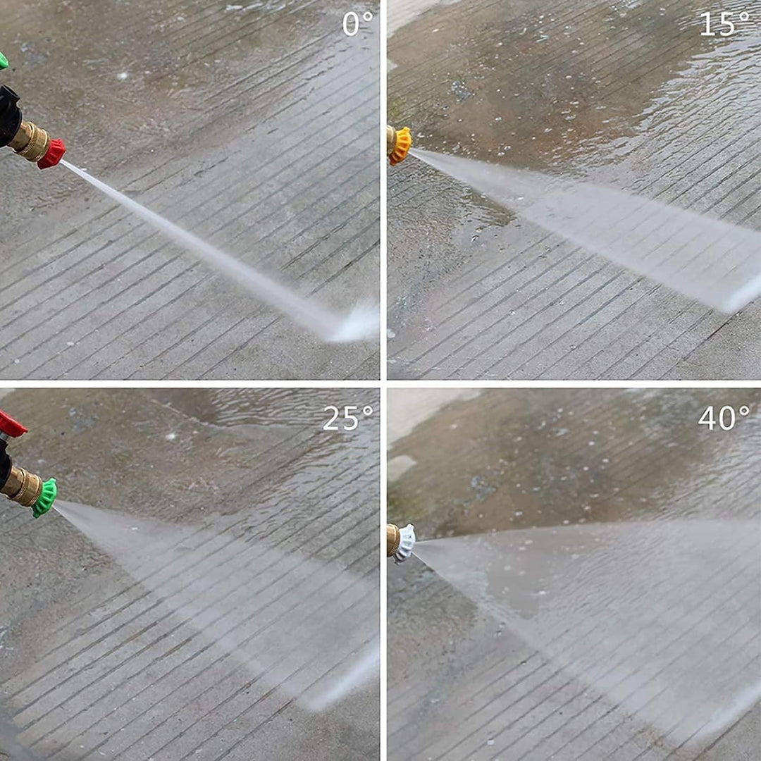 Hochdruckreiniger Verlängerungsstab, Power Washer Lanze mit Sprühdüsen, 1/4" Schnellkupplung, 30° &