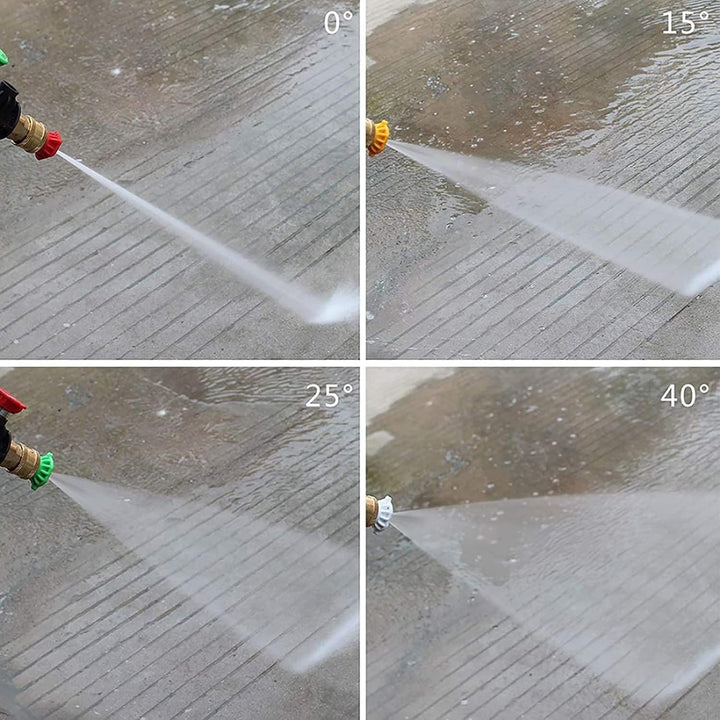 Hochdruckreiniger Verlängerungsstab, Power Washer Lanze mit Sprühdüsen, 1/4" Schnellkupplung, 30° &