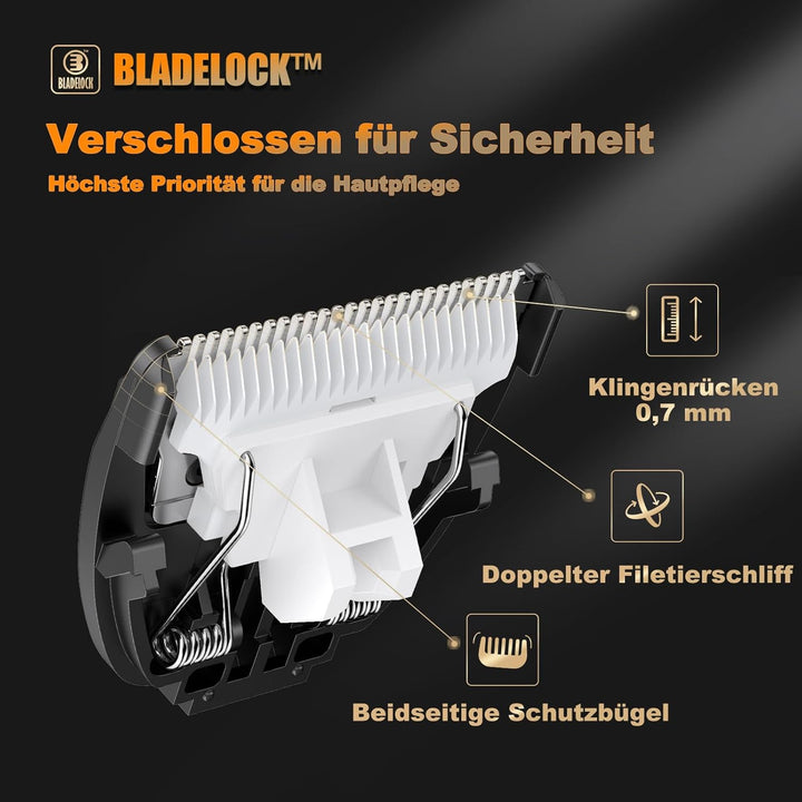 Intimrasierer Mann, Körperhaartrimmer für Herren, Elektrischer Rasierer Ballschneider mit Keramikkli