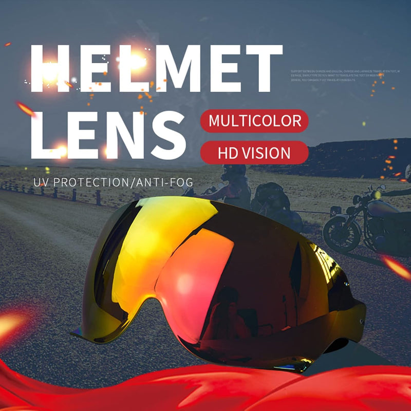 Shkalacar Helmvisier, Helmlinse Ersatz für SHOEI JO EX-Zero CJ3, Helm Motorrad Windschutzscheibe Hel