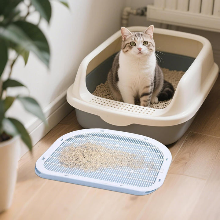 Katzenstreu Stufe, Tritt Mit Filterfunktion, Doppelschichtiger Leicht Zu Reinigender rutschfeste Fän