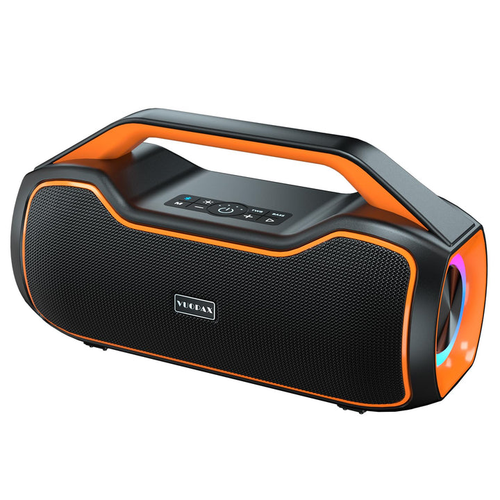 Bluetooth Lautsprecher Tragbare Musikbox,120W Peak Spitzenleistung, Bass Boost 2 * Subwoofer IP65 Wa
