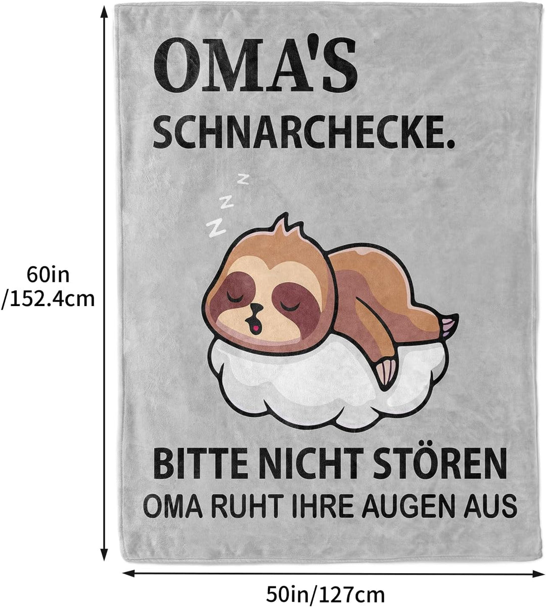 KAAYEE Oma Geschenk, Weiche Decke Sinnvolle Geschenke für Oma zum Weihnachten Geburtstag Muttertag,