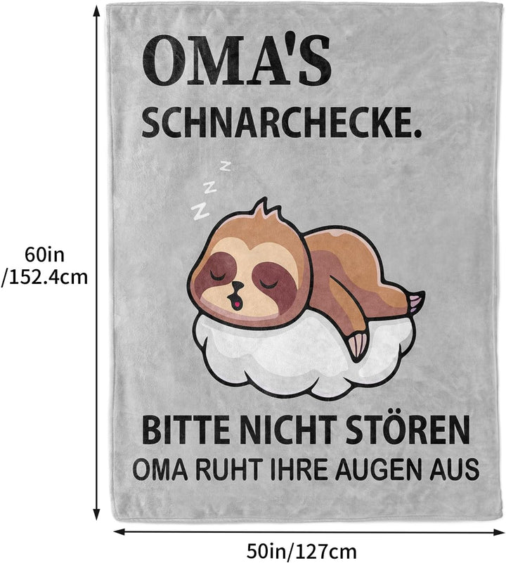 KAAYEE Oma Geschenk, Weiche Decke Sinnvolle Geschenke für Oma zum Weihnachten Geburtstag Muttertag,