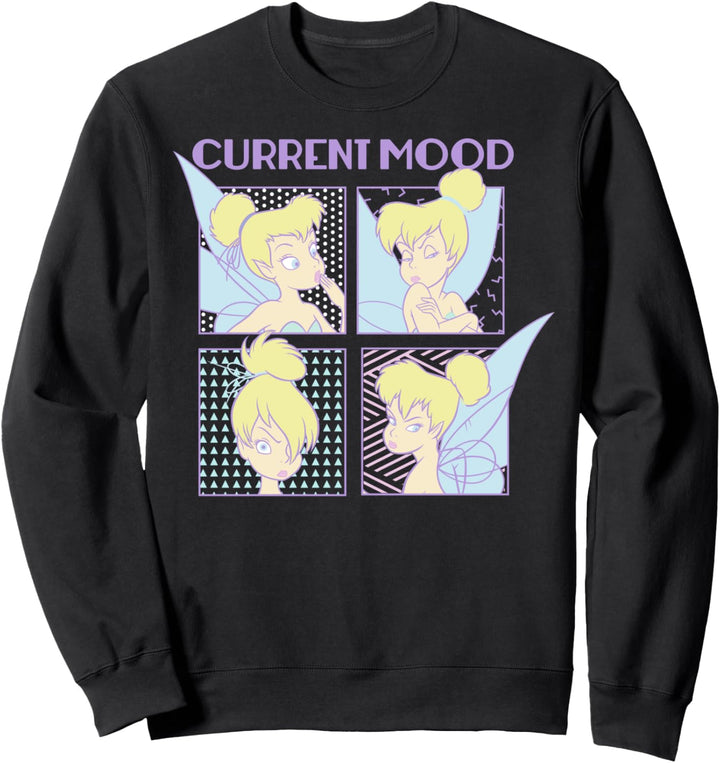 Disney Peter Pan Tinkerbell Current Mood Portrait Panels Sweatshirt