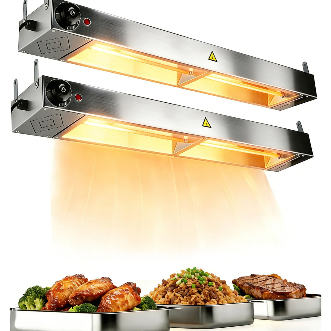 Wärmelampe Küche Gastro, Hängende Speisenwärmer Lampe (2PC, 90cm) | Kommerzielle Wärmebrücke Essen m