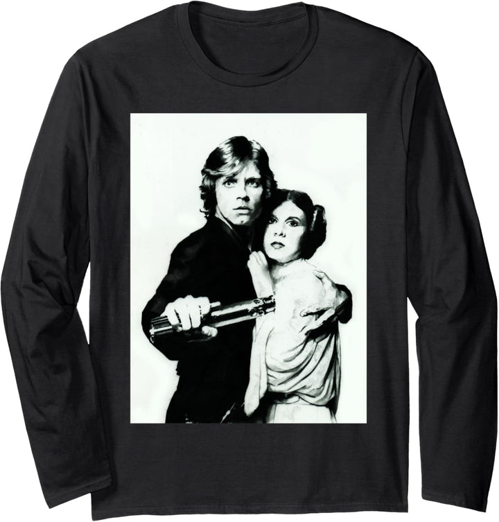 Star Wars Luke & Leia Embrace Photo Langarmshirt