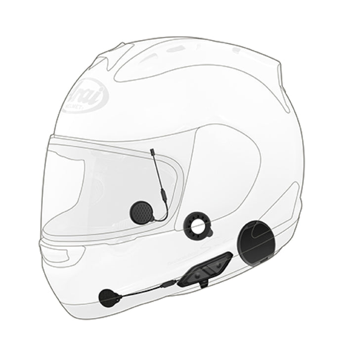 Sena 10U Bluetooth-Kommunikationssystem für Motorräder und Roller mit Fernbedienung für Arai Integra