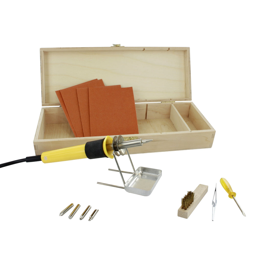 Brandmalerei-Set, 16-teilig, Gelb