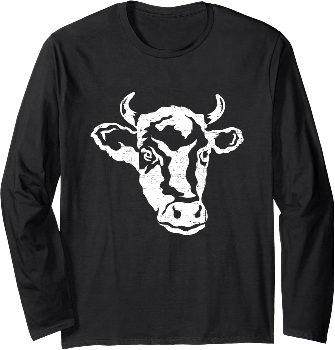 Kuh Landwirt Bauer Landwirtschaft Kühe Milchbauer Züchter Langarmshirt