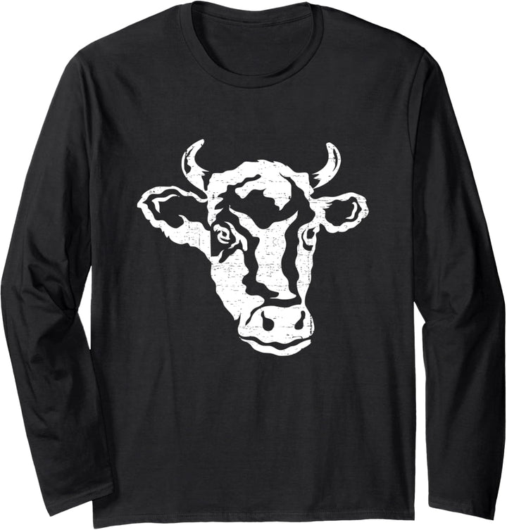 Kuh Landwirt Bauer Landwirtschaft Kühe Milchbauer Züchter Langarmshirt