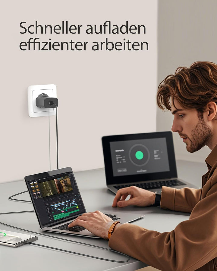 ARCCRA 25W USB C Ladegerät mit USBC Schnellladekabel 2M für Samsung Galaxy S25 S26 S24 S23 S22 S21 U