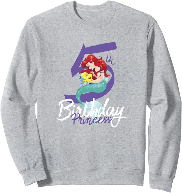 Disney Little Mermaid Ariel 5th Birthday Princess Sweatshirt