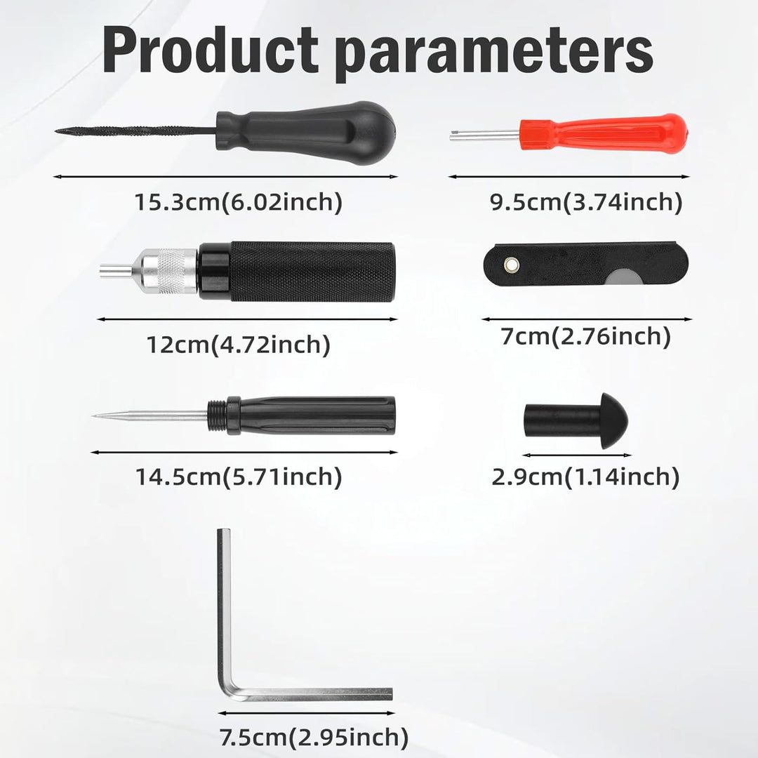 Riloer 7 Teile/satz Auto Motorrad Reifen Reparatursatz Tubeless Reifenpannen Reparatursatz für Motor