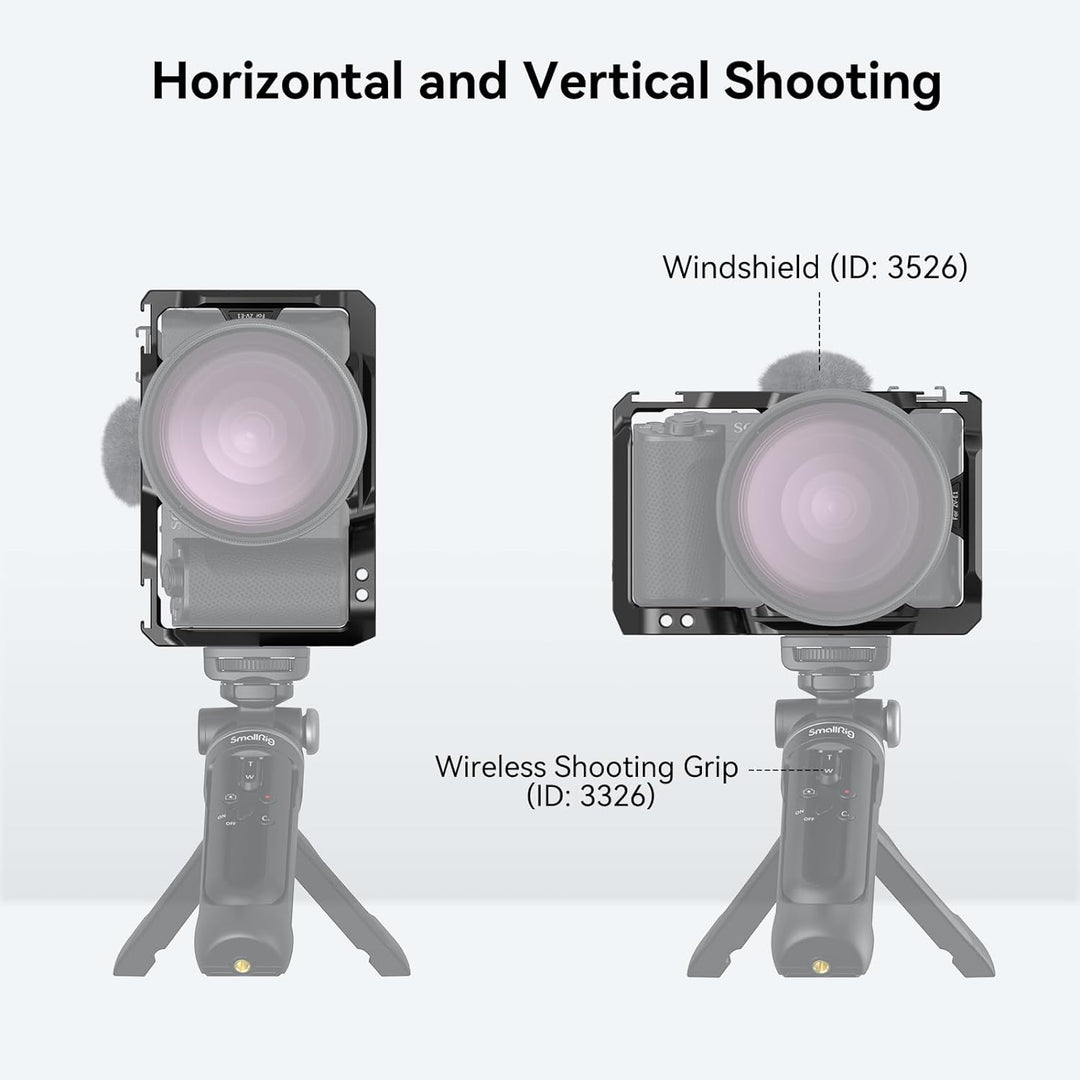 SMALLRIG ZV-E1 Cage Käfig für Sony ZV-E1, vollständiger Kamerakäfig für Sony Alpha ZV-E1, integriert