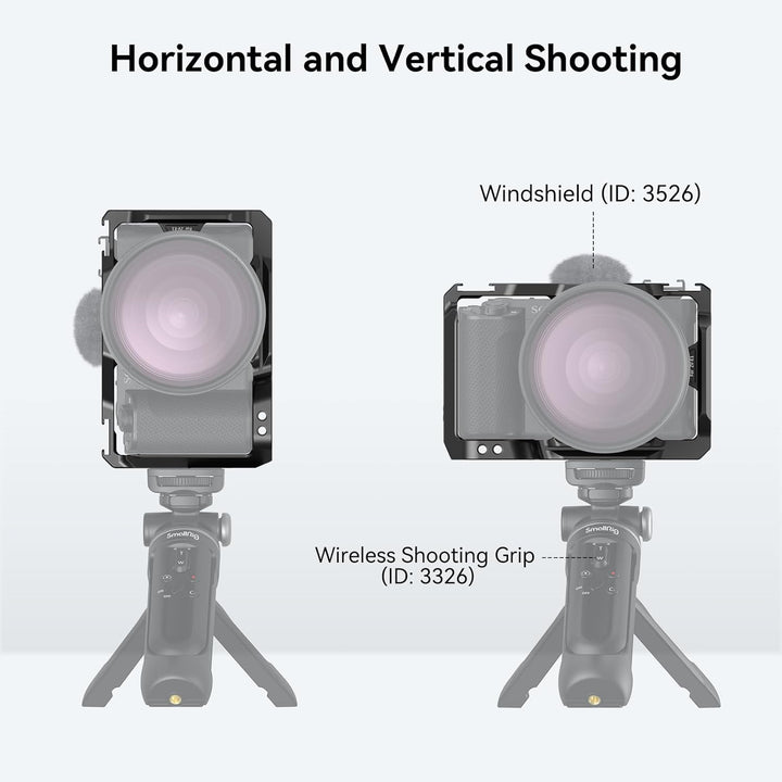 SMALLRIG ZV-E1 Cage Käfig für Sony ZV-E1, vollständiger Kamerakäfig für Sony Alpha ZV-E1, integriert