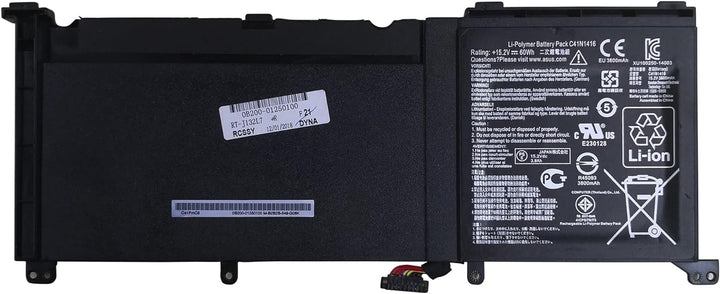 swark Laptop Akku C41N1416 kompatibel mit Asus ZenBook Pro G501 G501VW G501VJ G501JW G601J N501J N50