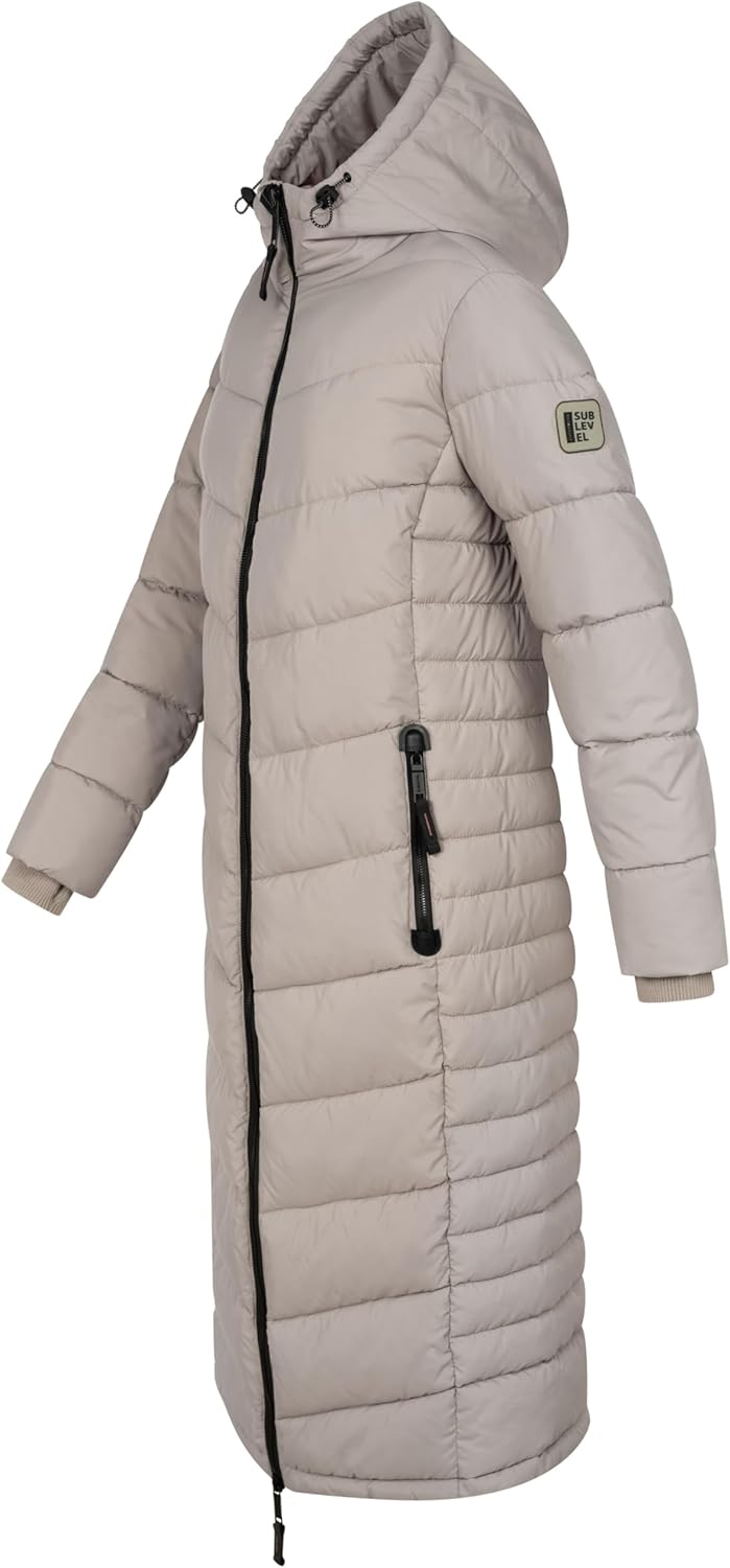Sublevel Damen Übergangs Frühlings Jacke Outdoorjacke mit Kapuze sportlicher Damen Mädchen Parka S M