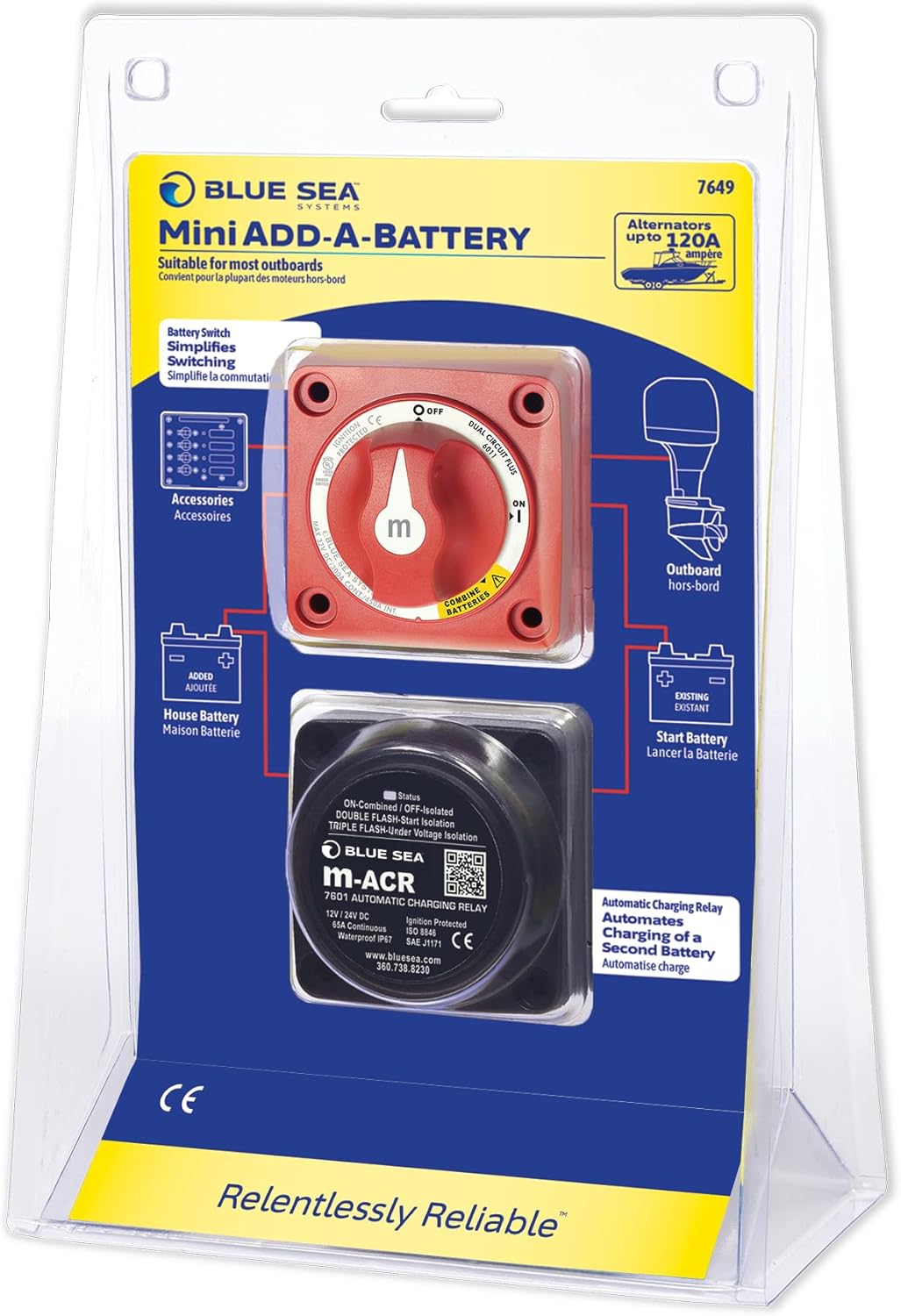 Blue Sea Systems add-a-Battery Kit 65A DC, 65A DC