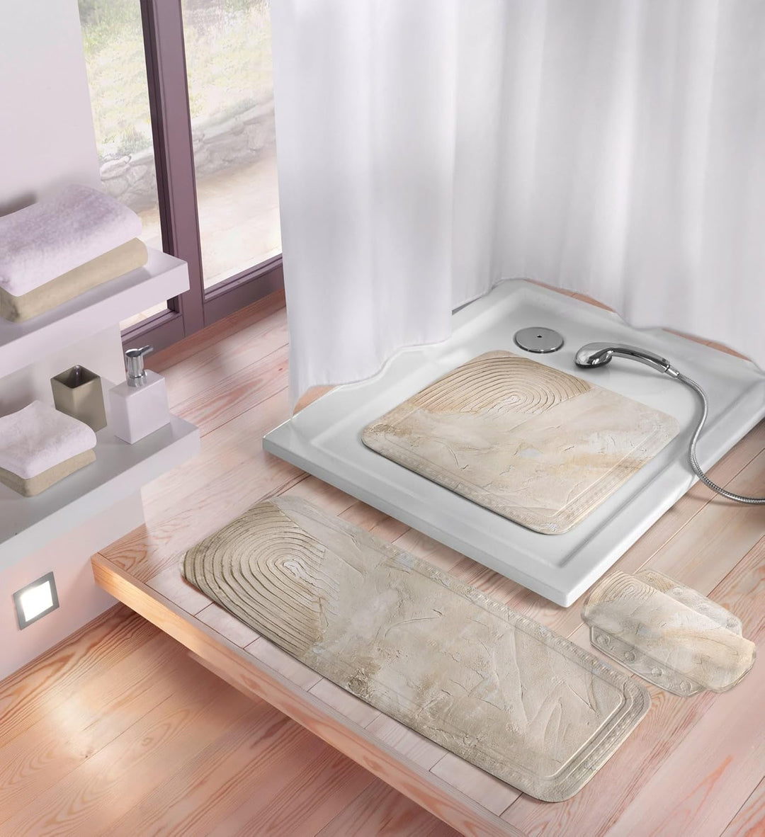 Kleine Wolke Duscheinlage Art Natur 55 x 55 cm 55 x 55 cm Natur, 55 x 55 cm Natur