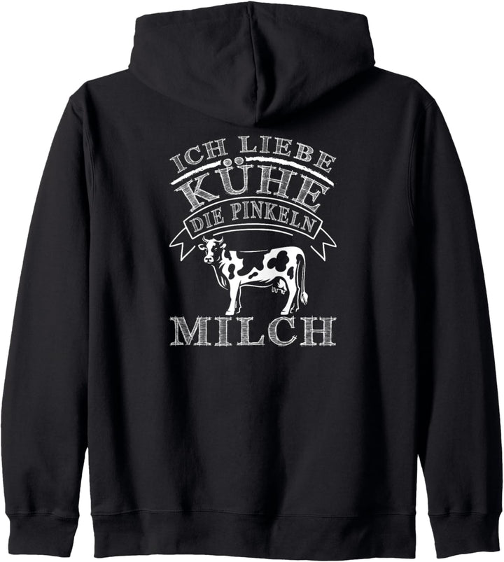 Ich Liebe Kühe Die Pinkeln Milch Bauer Landwirt Kuh Kapuzenjacke