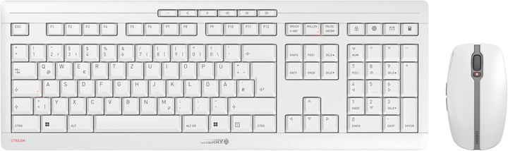 CHERRY STREAM DESKTOP, Kabelloses Tastatur- und Maus-Set, Deutsches Layout (QWERTZ), 2,4 GHz Funk, L