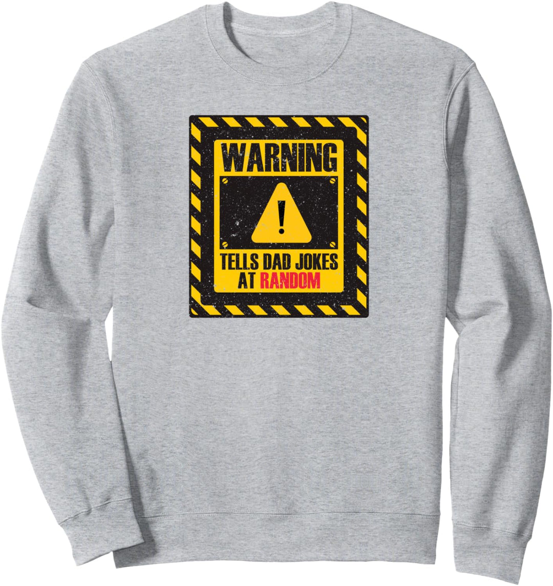 Alles Gute zum Vatertag 2021 Warnung lustige Papa Witz Retro Sweatshirt