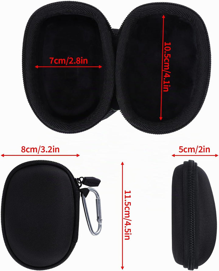 Peyyargo Hart Schutzhülle kompatibel mit Logitech MX Anywhere 3S 3 2S 2 Compact Maus Schwarz, Schwar