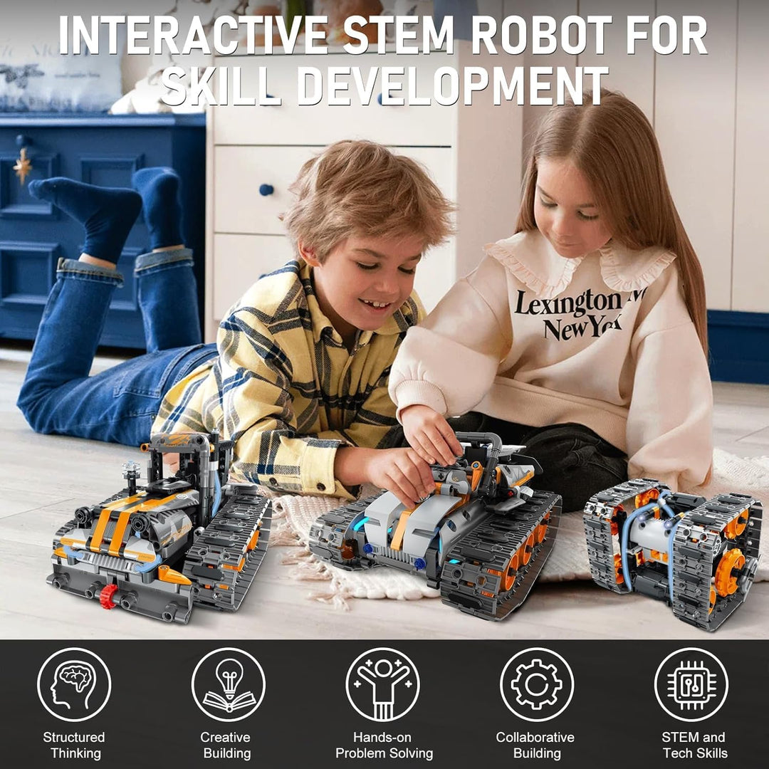 JOYTREKY Technik ab 5 6 7 8 9 10 11 12+ Jahre Jungen, Roboter Kinder 5 in 1 Roboter Spielzeug ab 5-1
