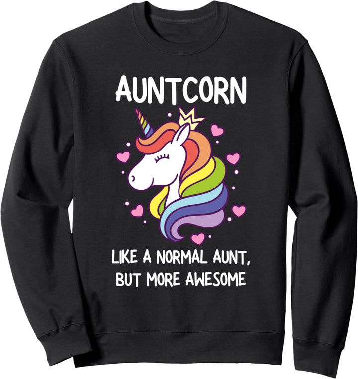 Lustiges Damen-Kostüm, Einhorn, Tante Sweatshirt