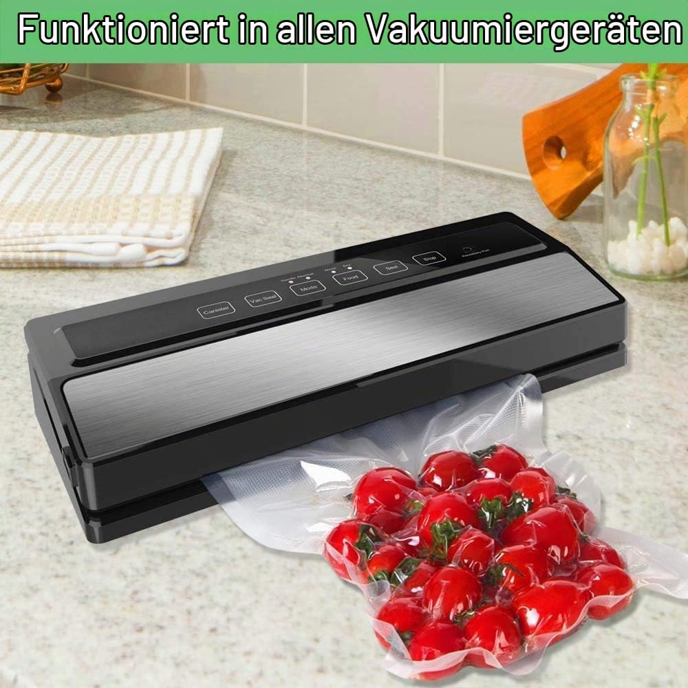 100 Stück Vakuumbeutel Siegelrandbeutel Vakuumtüten 90mµ transparent Einschweisstüten (300x400mm), 3