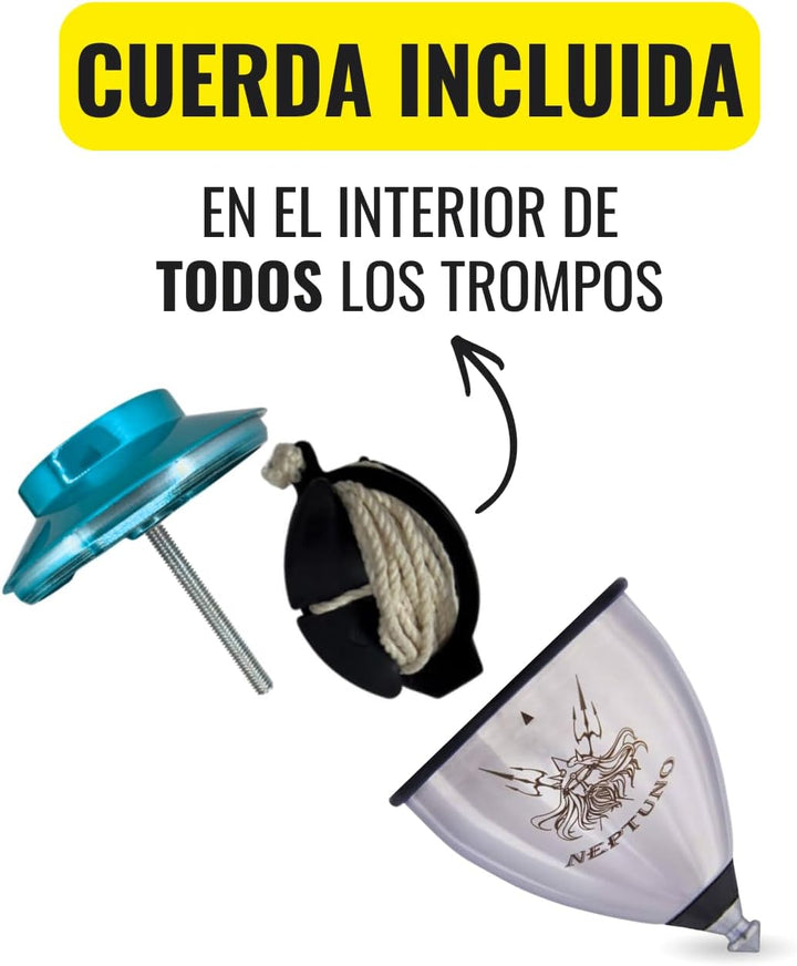 trompos space NRACUR Blau Gerardo Montero y Javi De María Neptuno Roller Seil Geschenk, Mediano