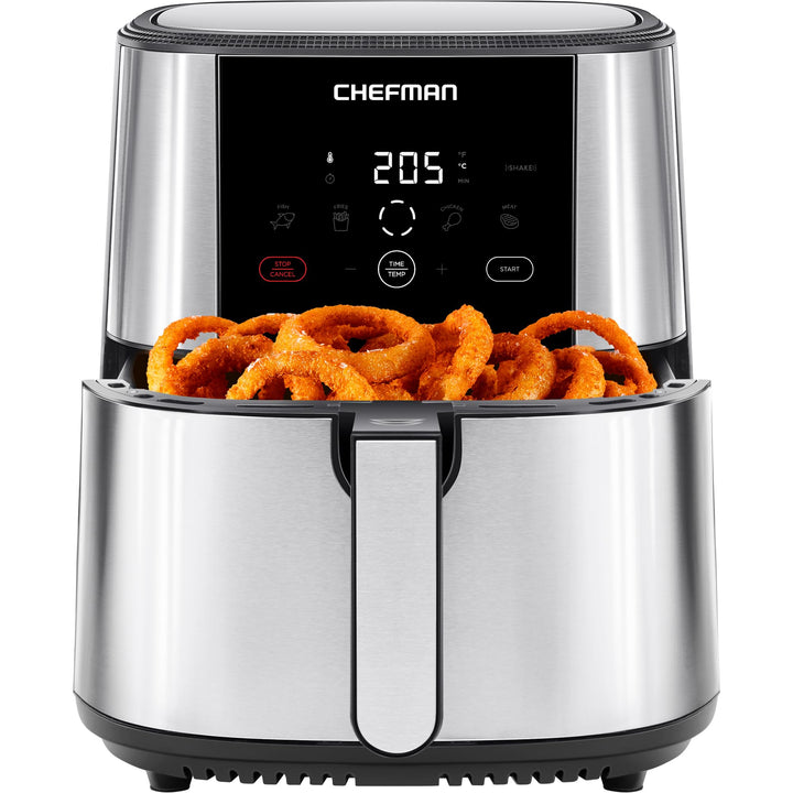 Chefman TurboFry Touch Heissluftfritteuse, XL 7.6-L Familiengrösse, One-Touch Digitale Voreinstellun
