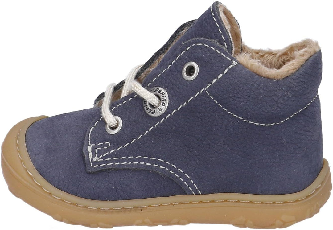RICOSTA Mädchen und Jungen Lauflernschuhe CORANY, WMS:Weit,terracare 18 EU Weit Blau 170, 18 EU Weit