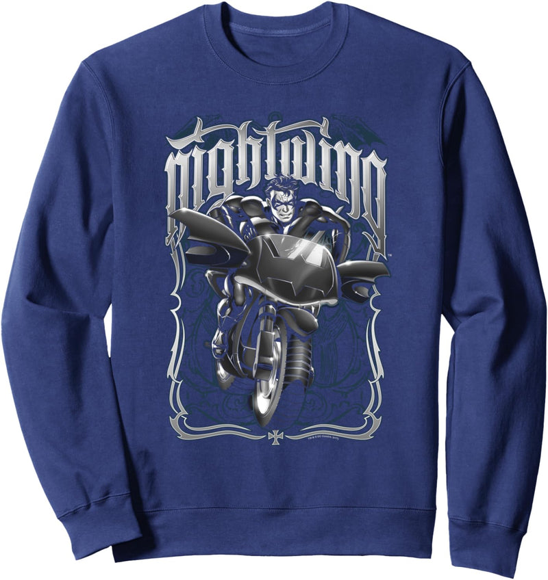 Batman Nightwing Biker Sweatshirt