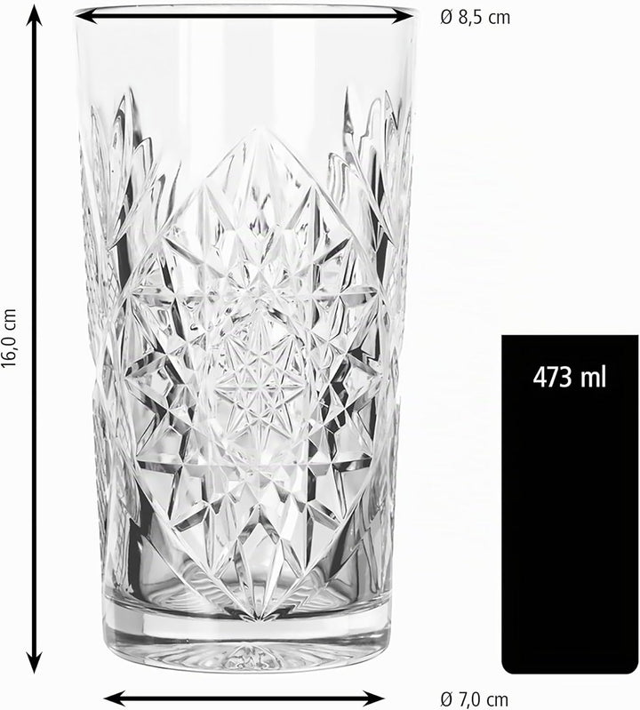 Libbey 926798 Hobstar Trinkglas Inhalt: 12x 473 ml