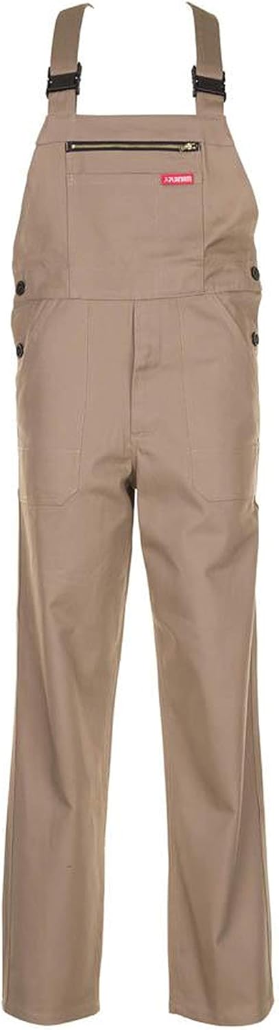 Planam Grösse 50 Herren BW 290 Latzhose Khaki Modell 0153 Khaki 50, Khaki 50