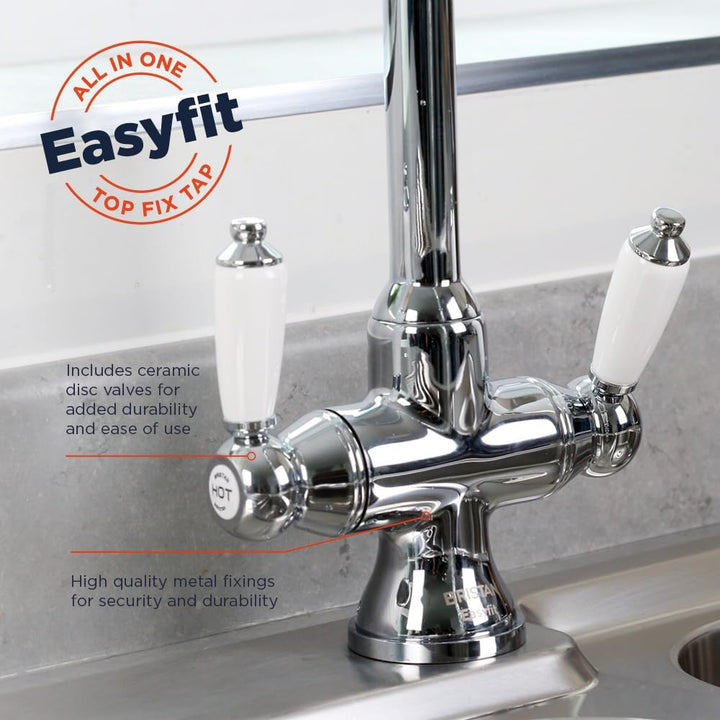 Bristan RS SNK EF C Renaissance Easyfit Spültischarmatur Küchenarmatur, Chrome, Chrome